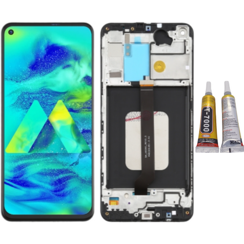 TE Samsung M40 M405 Uyumlu Çıtalı Lcd Ekran Servis + B7000