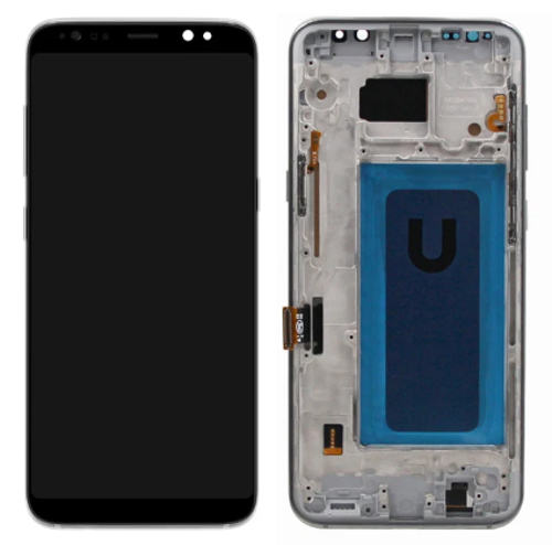 TE Samsung S8 Plus G955F Uyumlu Çıtalı Lcd Ekran Servis Beyaz