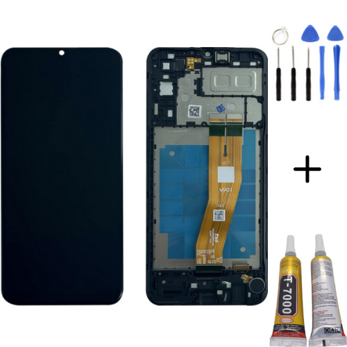 TE Samsung M04 M045 Uyumlu Çıtalı A Kalite Lcd Ekran + Montaj Kiti