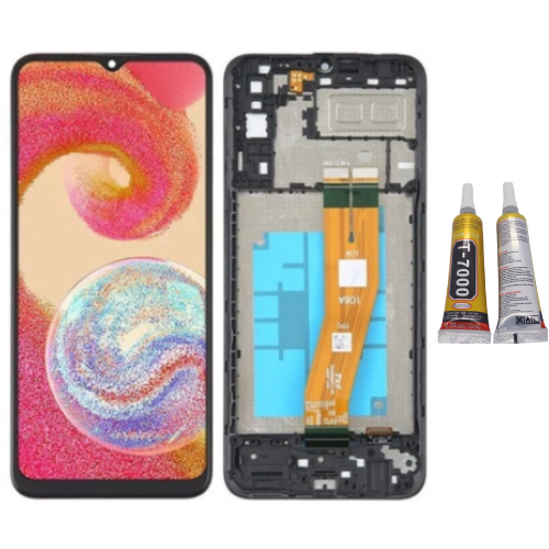 TE Samsung M04 M045 Uyumlu Çıtalı OLED Lcd Ekran + B7000