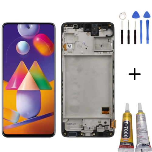 TE Samsung M31s M317 Uyumlu Çıtalı Lcd Ekran Servis + Montaj Kiti