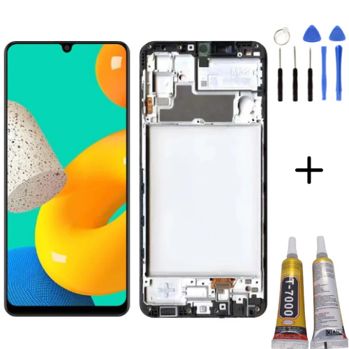 TE Samsung M32 M325 Uyumlu Çıtalı Lcd Ekran Servis + Montaj Kiti