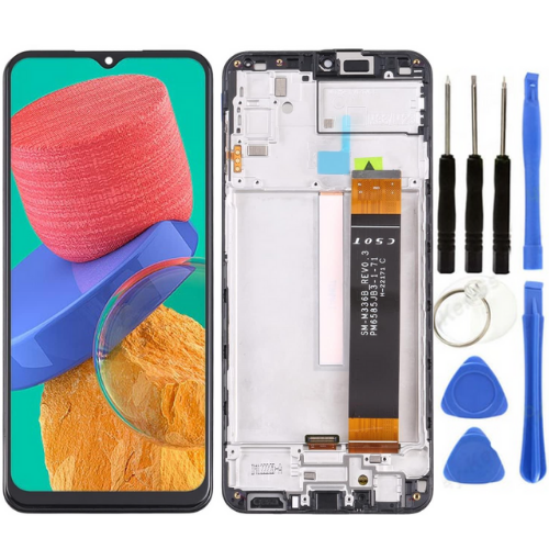 TE Samsung M33 M336 Uyumlu Çıtalı OLED Lcd Ekran + Tamir Seti