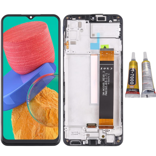 TE Samsung M33 M336 Uyumlu Çıtalı OLED Lcd Ekran + B7000