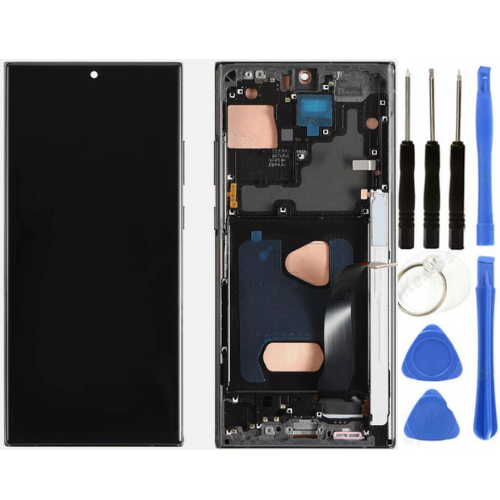 TE Samsung Note 20 Ultra N985 Uyumlu Çıtalı Lcd Ekran Siyah