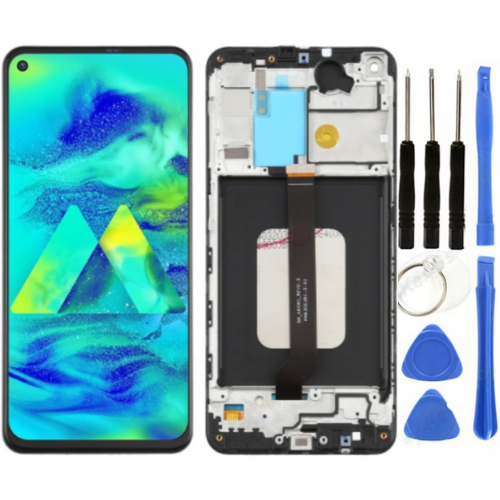 TE Samsung M40 M405 Uyumlu Çıtalı OLED Lcd Ekran + Tamir Kiti