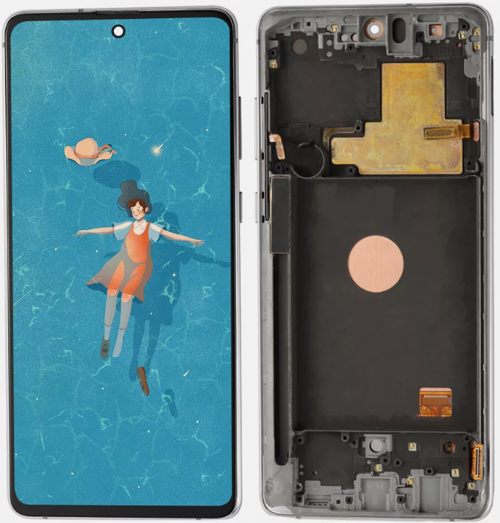 TE Samsung Note 10 Lite N770 Uyumlu Çıtalı Lcd Ekran Beyaz