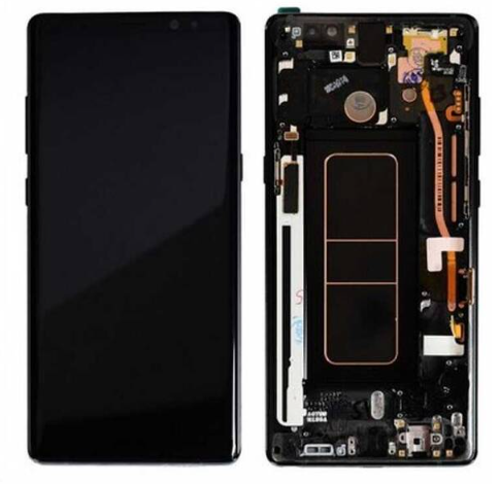 TE Samsung Note 8 N950 Uyumlu Çıtalı A Kalite Lcd Ekran Siyah