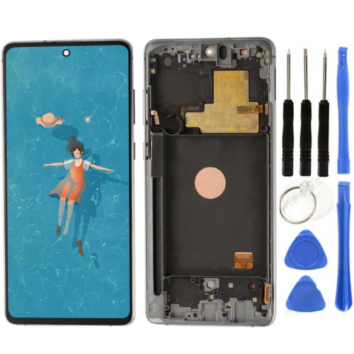 TE Samsung Note 10 Lite N770 Uyumlu Çıtalı OLED Lcd Ekran Beyaz