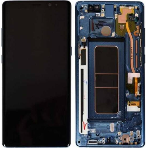 TE Samsung Note 8 N950 Uyumlu Çıtalı OLED Lcd Ekran Mavi