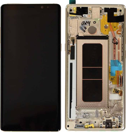 TE Samsung Note 8 N950 Uyumlu Çıtalı Lcd Ekran Servis Gold