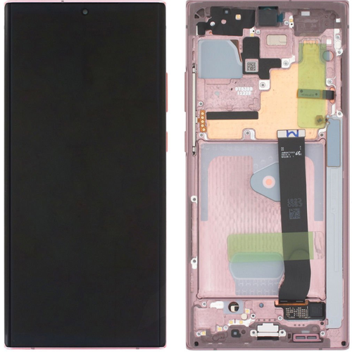 TE Samsung Note 20Ultra N985 Uyumlu Çıtalı A Kalite Lcd Ekran Pembe