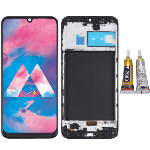 TE Samsung M30 M305 Uyumlu Çıtalı Lcd Ekran Servis + B7000