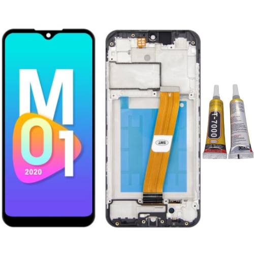 TE Samsung M01 M015 Uyumlu Çıtalı OLED Lcd Ekran + B7000