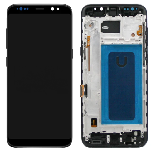 TE Samsung S8 Plus G955F Uyumlu Çıtalı Lcd Ekran Dokunmatik Siyah