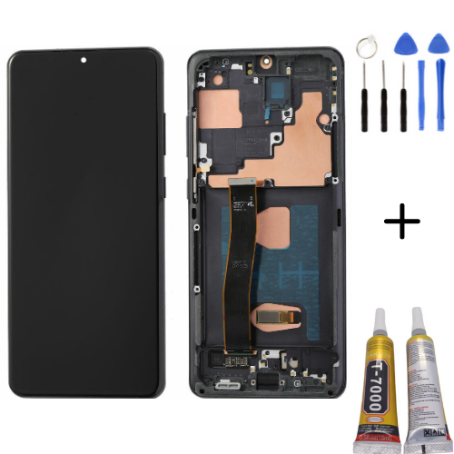 TE Samsung S20 Ultra G988 Uyumlu Çıtalı Lcd Ekran Siyah Montaj Kiti