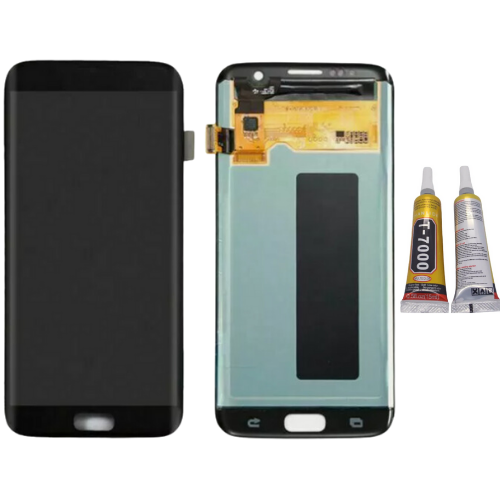 TE Samsung S7 Edge G935F Uyumlu Lcd Ekran Siyah + B7000