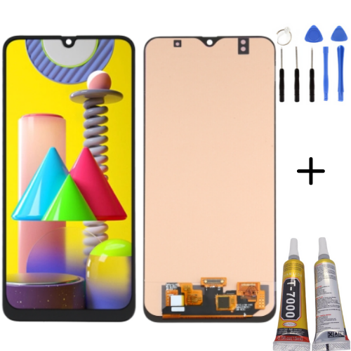 TE Samsung M31 M315 Uyumlu Lcd Ekran Servis + Montaj Kiti