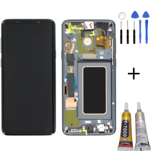 TE Samsung S9 Plus G965 Uyumlu Çıtalı A Kalite Lcd Ekran Beyaz