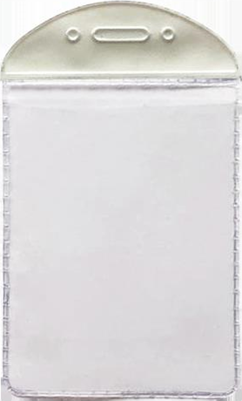 PVC KART POSETLERİ (DİKEY) BEYAZ SERİTLİ 100'LÜ PAKET