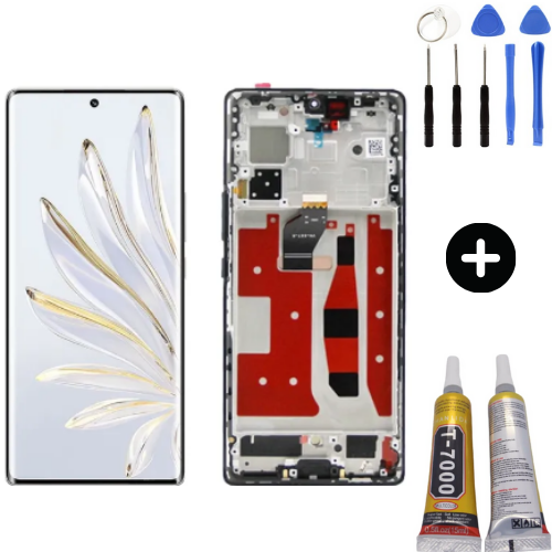 TE Huawei Honor 70 Uyumlu Çıtalı HK Lcd Ekran Dokunmatik + Montaj Seti
