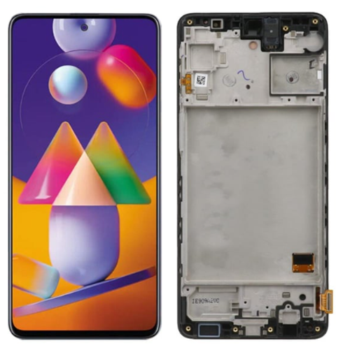 TE Samsung M31s M317 Uyumlu Çıtalı Lcd Ekran Dokunmatik Servis