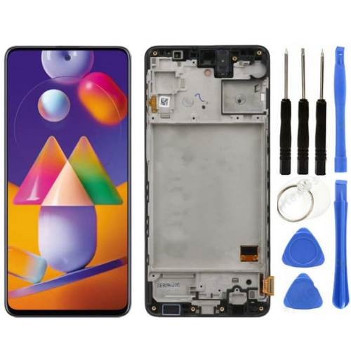 TE Samsung M31s M317 Uyumlu Çıtalı Lcd Ekran Servis + Tamir Seti