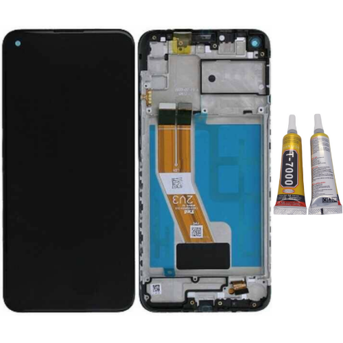 TE Samsung M11 M115 Uyumlu Çıtalı Lcd Ekran Dokunmatik + B7000
