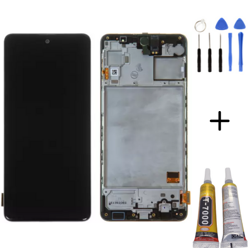 TE Samsung M31s M317 Uyumlu Çıtalı Lcd Ekran + Montaj Kiti