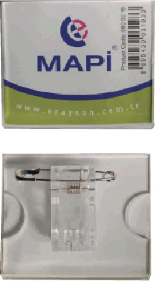 ŞEFFAF İSİMLİK (DİKDÖRTGEN) K01 45X38 25Lİ PAKET