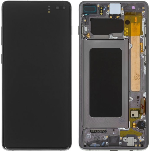 TE Samsung S10 Plus G975 Uyumlu Çıtalı Lcd Ekran Servis Siyah