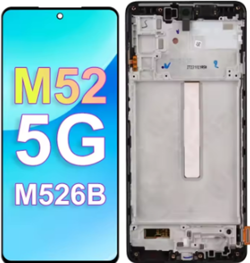 TE Samsung M52 5G M526 Uyumlu Çıtalı Lcd Ekran Servis