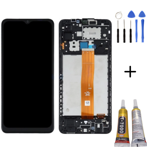 TE Samsung M02 M022 Uyumlu Çıtalı A Kalite Lcd Ekran + Montaj Kiti