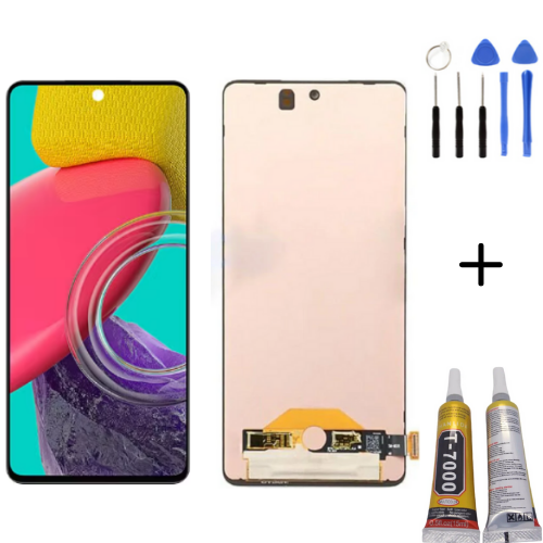TE Samsung M53 5G M536 Uyumlu Lcd Ekran Servis + Montaj Seti