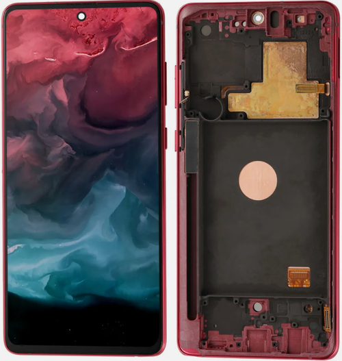 TE Samsung Note 10 Lite N770 Uyumlu Çıtalı Lcd Ekran Kırmızı