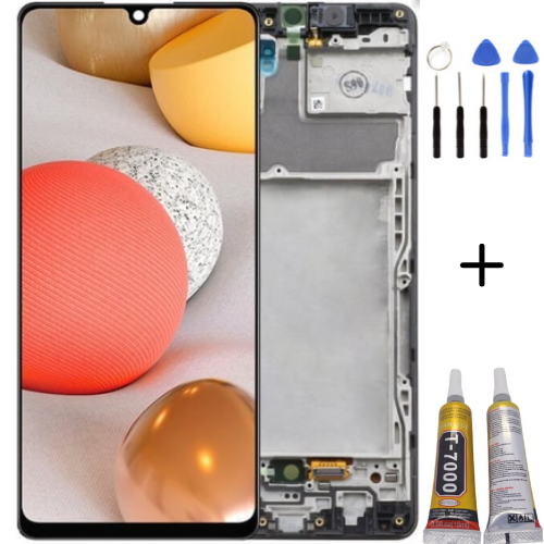 TE Samsung M42 5G M426 Uyumlu Çıtalı OLED Lcd Ekran + Montaj Kiti