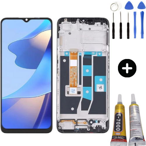 TE Oppo A16 Çıtalı Lcd Dokunmatik Ekran + Montaj Seti