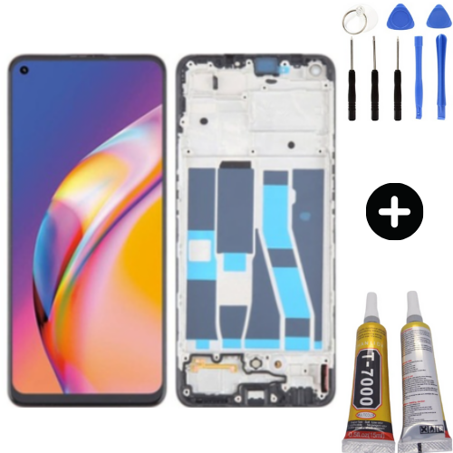 TE Oppo Reno 5 Lite Çıtalı HK Lcd Dokunmatik Ekran + Montaj Seti