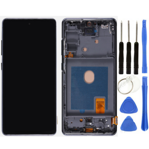 TE Samsung S20FE G780 Uyumlu Çıtalı Lcd Ekran Siyah + Tamir Seti
