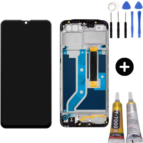 TE Oppo A12 Çıtalı Servis Lcd Dokunmatik Ekran + Montaj Seti