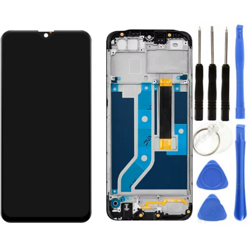 TE Oppo A12 Çıtalı Lcd Dokunmatik Ekran + Tamir Seti