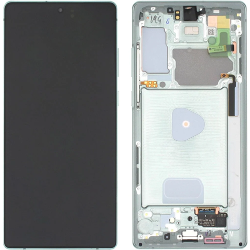 TE Samsung Note 20 5G N981 Uyumlu Çıtalı Lcd Ekran Servis Yeşil