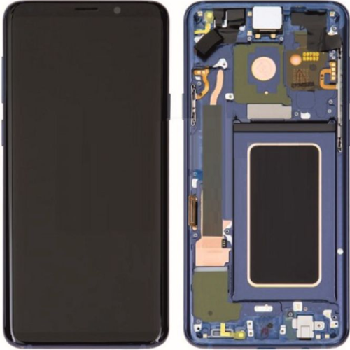 TE Samsung S9 Plus G965 Uyumlu Çıtalı Lcd Ekran Dokunmatik Mavi