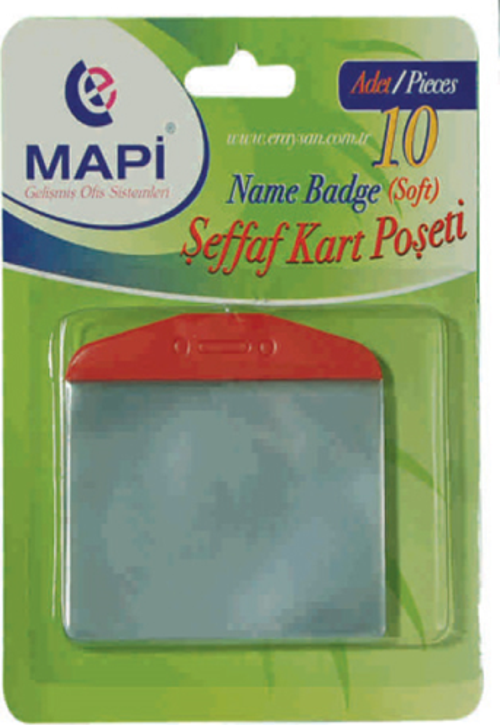 -PVC POŞT.OVAL.ŞER.KIRMIZI 10 LUBLİSTERLİ