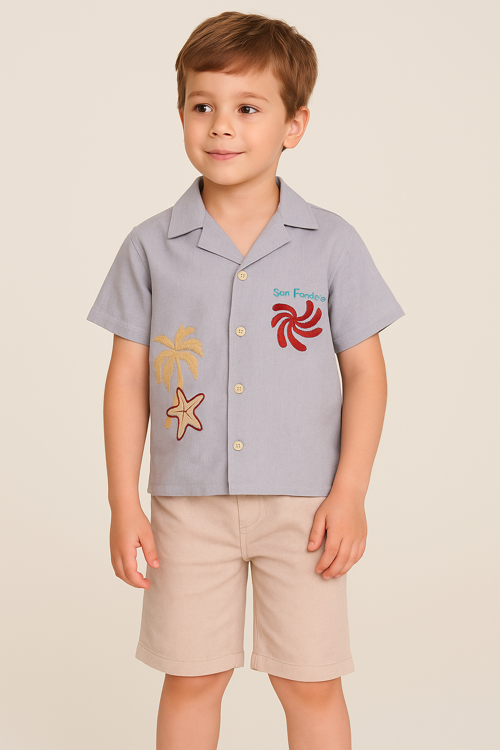 SEA BASKILI ERKEK ÇOCUK 2 Lİ TAKIM 60297