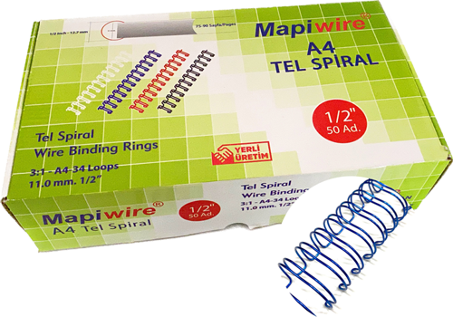 WİRE 1/2 KUTU TEL M.MAVİ 50 AD.