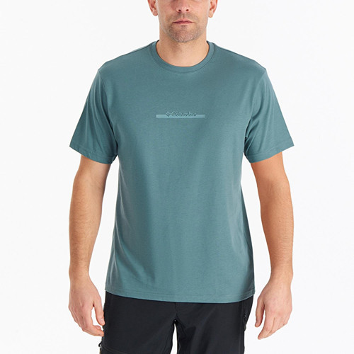 Cs0121 Csc M Bar Split Graphic Ss Tee Erkek T-Shirt