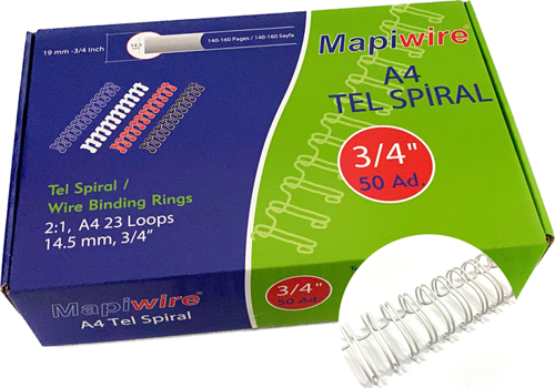 WİRE 3/4 KUTU TEL BEYAZ    50 AD.
