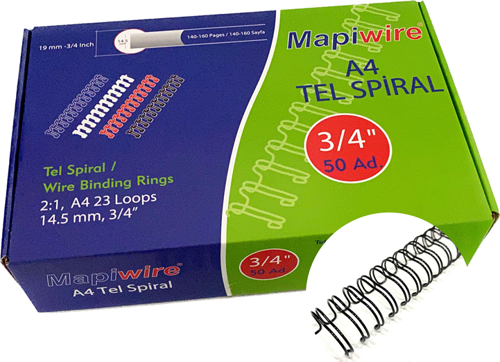 WİRE 3/4 KUTU TEL SİYAH     50 AD.