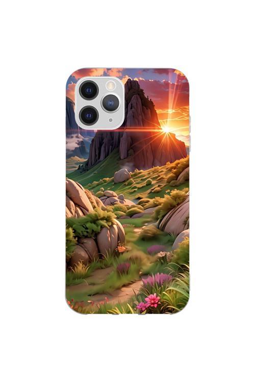 İphone 11 Pro Max Kaplama Dağ Gün Batımı